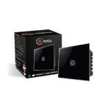 HOWELL Non smart touch switch bell easy installation, Black