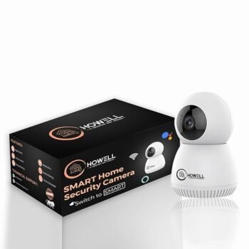 HOWELL 3MP Smart WiFi CCTV Camera – 360° View,Motion Detection