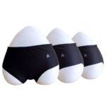 TstFIT Women's Seamless Hipster Ice Silk Panty (Sizes S to XXL) Black